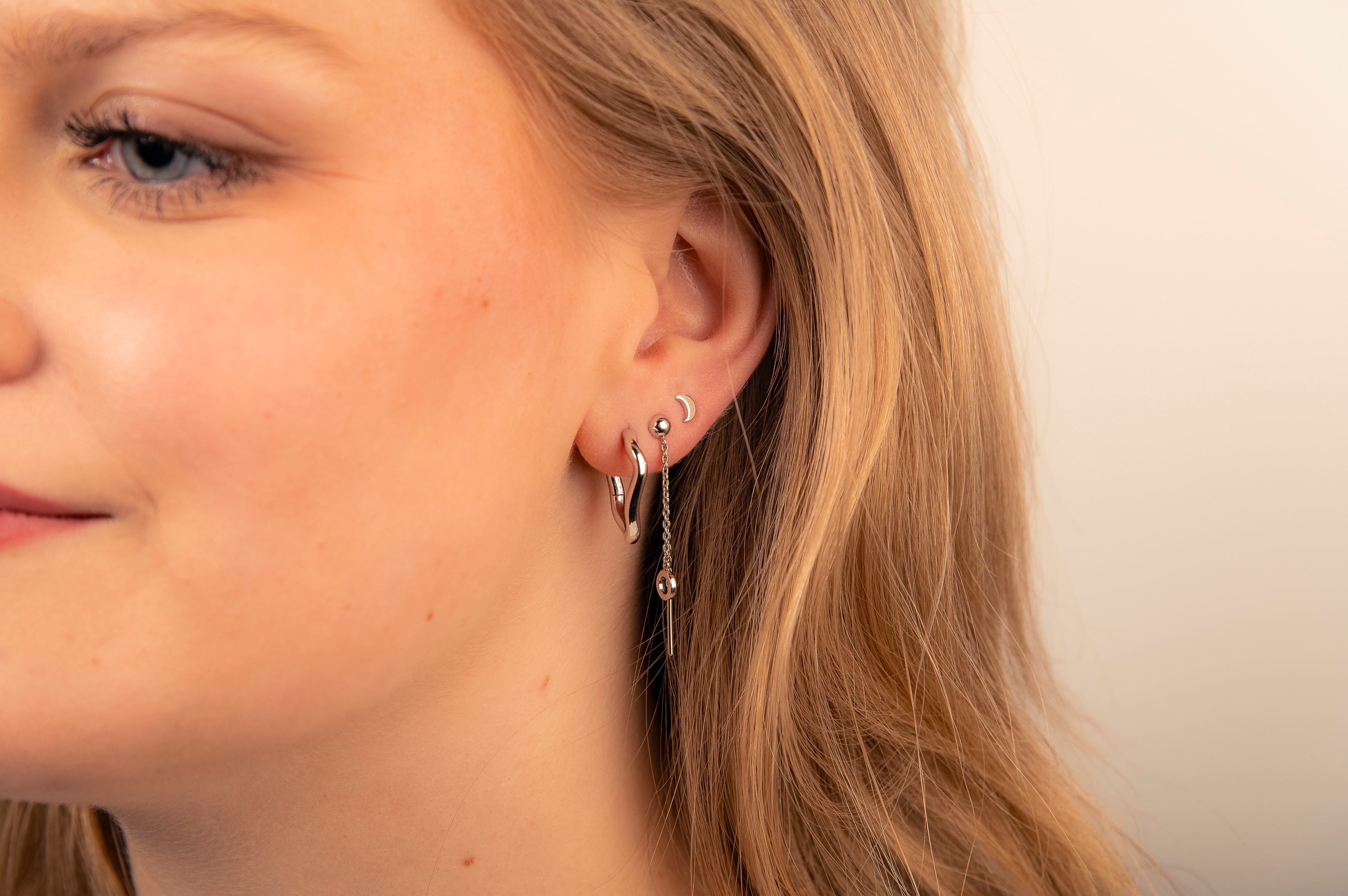 Kolczyki Księżyc Srebrny JE029S