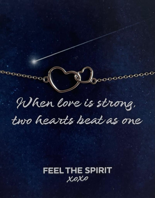 Bransoletka Two Hearts Srebrna XB005S