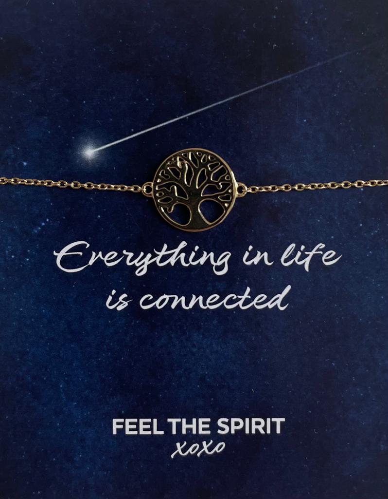 Feel the Spirit Bransoletka Drzewo Życia Pozłacana XB006G